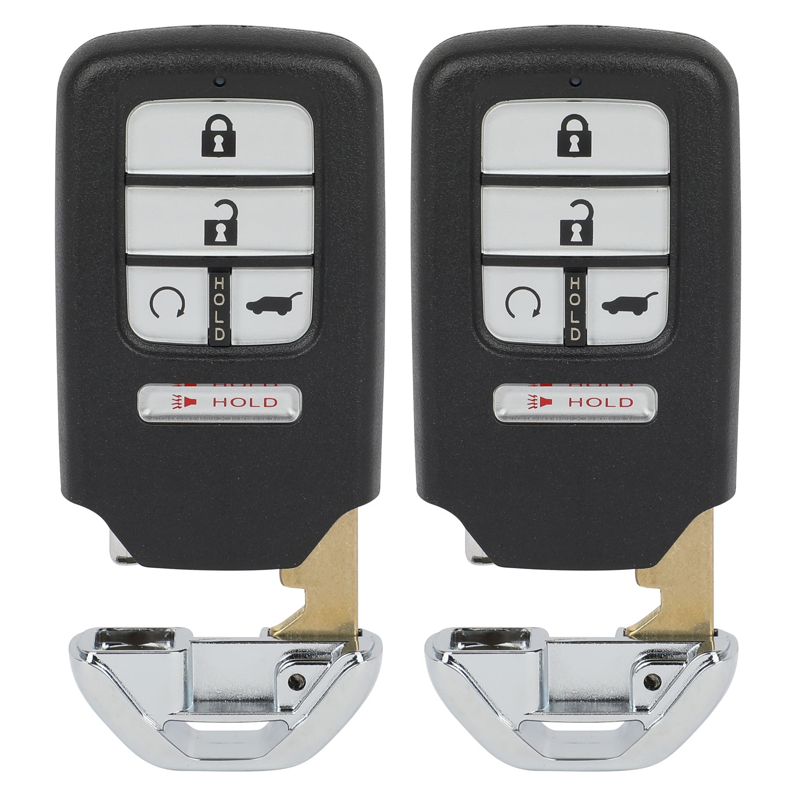 2x Remote Start Key Fob For Honda Pilot, Passport - 5 Button, Replace KR5V44/KR5T44 (Needs Programming & Cutting)