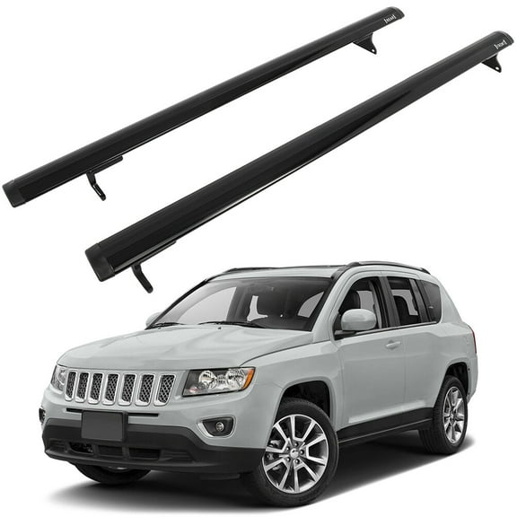 cciyu Roof Rack Cross Bars For Jeep Compass 2011-2016 Car Top Luggage Carrier Rails