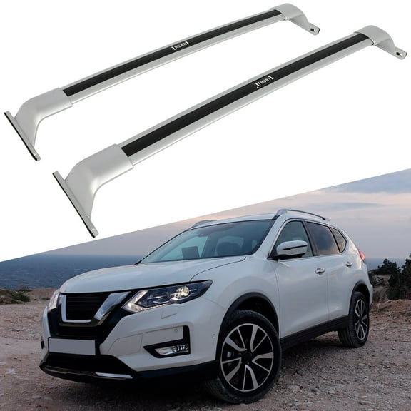 cciyu Roof Rack Cross Bars For Nissan X-Trail 2015-2018 Car Top Luggage Carrier Rails