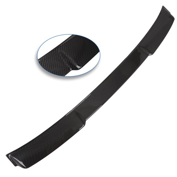 cciyu Roof Spoiler Fits for 2022-2023 for Honda Civic 4 Door Sedan Rear Window Roof Spoiler(Carbon Fiber Glossy Black)