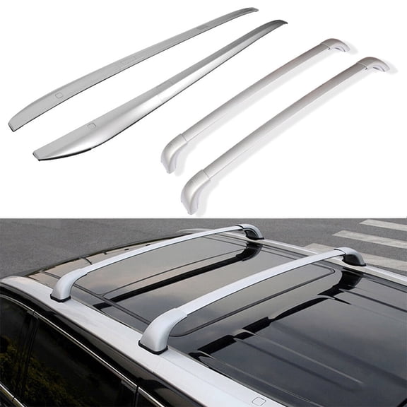 cciyu Roof rack crossbars with Side Rails for Toyota Highfor Lander 2014-2018