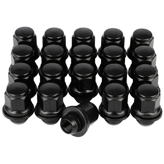 cciyu Set of 20 Black Lug Nuts M12x1.25 Wheel Lug Nuts Closed End Lug for Infiniti for Nissan