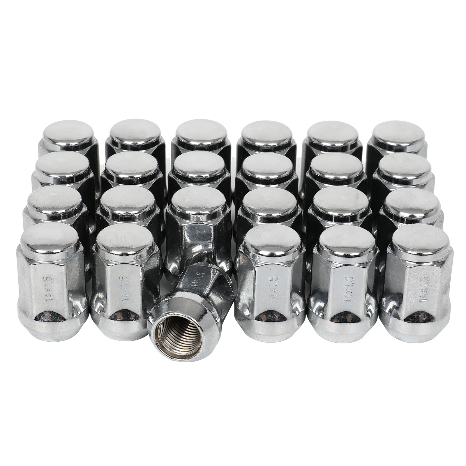 cciyu Set of 24 Chrome Lug Nuts M14x1.5 Wheel Lug Nuts Closed End Lug for Buick for Cadillac for Chevrolet