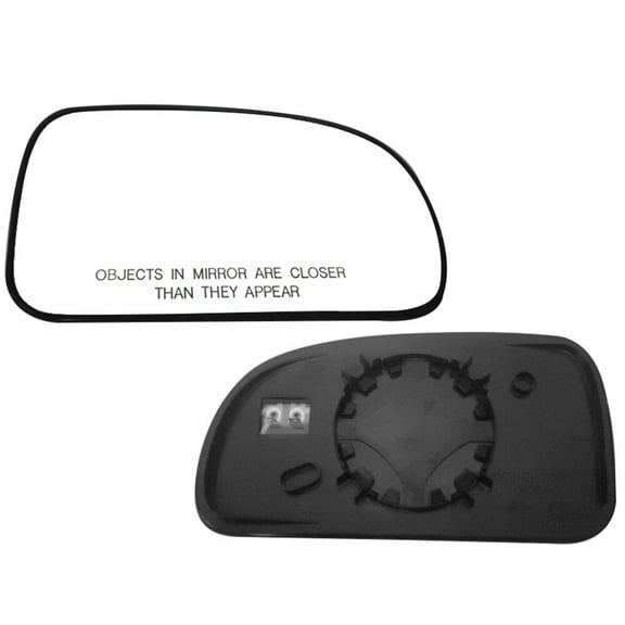 cciyu Side View Mirrors Replacement Glass Driver and Passenger Side Mirrors Glass Fits for 2002-2009 For CHEVROLET For TRAILBLAZER Chrome Flat W/HEATED Exterior Mirrors - OE RM10154-11PA