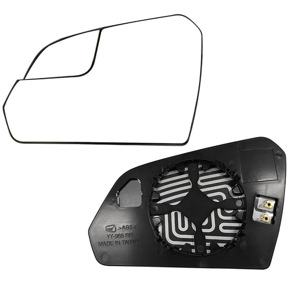 cciyu Side View Mirrors Replacement Glass Driver and Passenger Side Mirrors Glass Fits for 2015-ON For HYUNDAI For SONATA Chrome Flat W/HEATED Exterior Mirrors - OE RM29756-12P