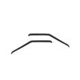thumbnail image 1 of cciyu Side Window Deflectors 2 Piece Set Fits for 1995-2005 For Chevrolet For Blazer Tape-on Rain Guards, Outside mount window Deflector, 1 of 5