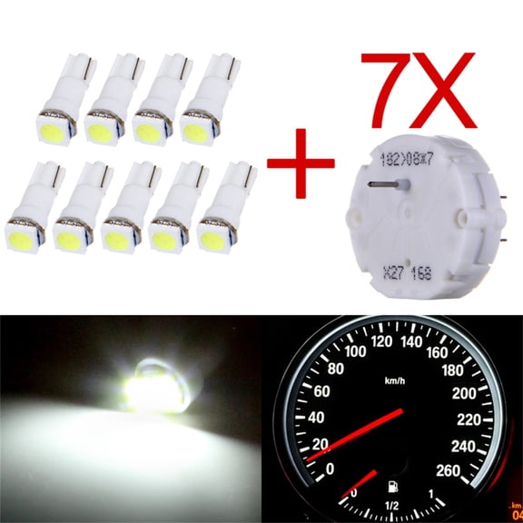 cciyu Stepper Motors Speedometer Cluster Repair Kit 7 x X27.168 White 168 Stepper Motor T5 1-5050-SMD White 74 73 2721 Instrument Lights