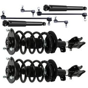 cciyu Struts Suspension Kit for 2011-2013 for Kia Sorento Front Complete Strut Assembly,Rear shock absorber,Stabilizer Bar Link with 272713 344500 K750204 K750205 K750279