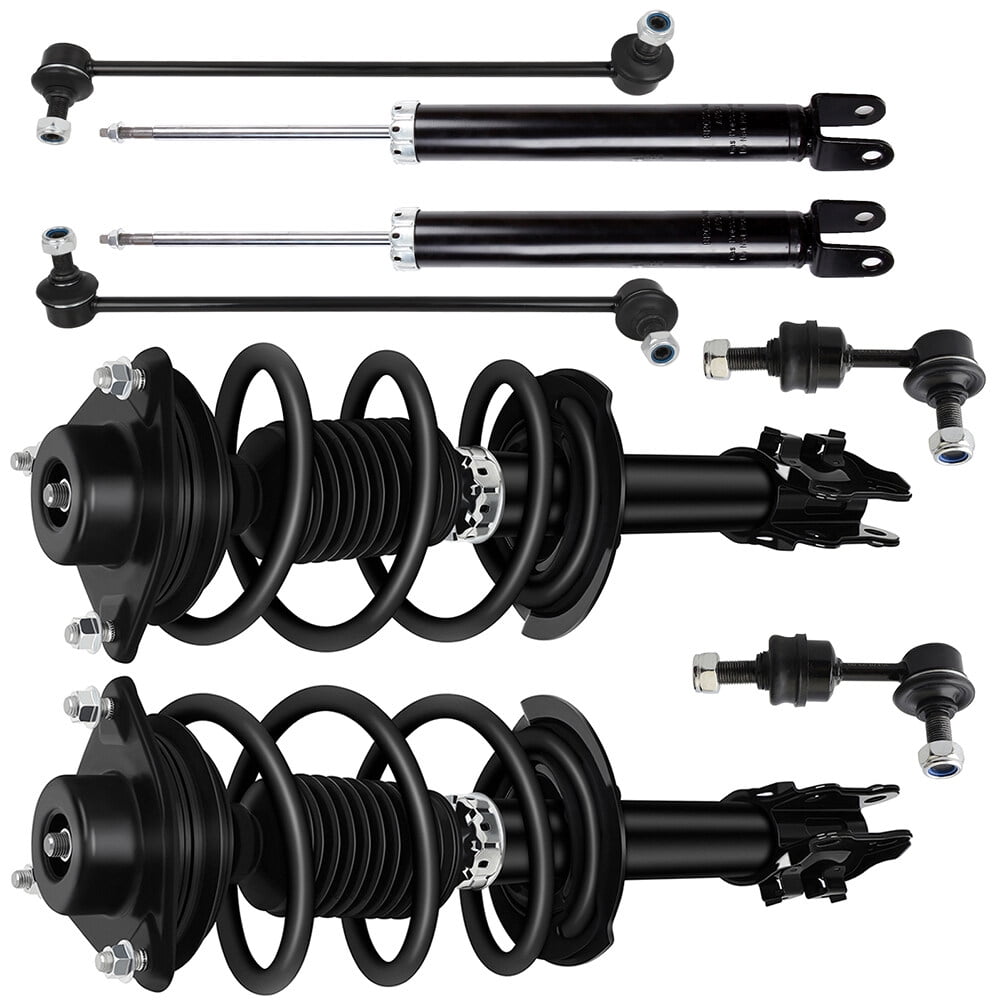 cciyu Struts Suspension Kit for 2011 for Hyundai Sonata Front Complete Strut Assembly,Rear shock absorber,Tie Rod End with 172586 172585 5646 K750610 K750611 K750603