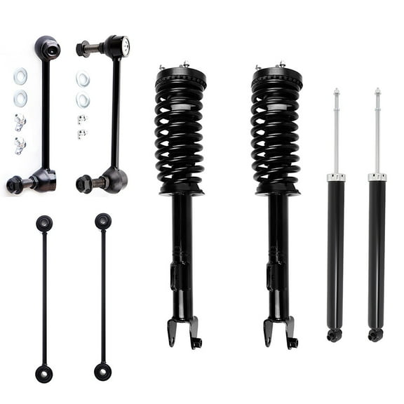cciyu Struts Suspension Kit for Chrysler 300 2005-2010 ,for Dodge Charger 2006-2010 ,for Dodge Magnum 2005-2008 , Includes Complete Struts Assembly shock absorber Stabilizer Bar Link Kit