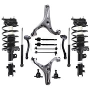 cciyu Struts Suspension Kit for Hyundai Accent 2006-2011 , Includes Complete Struts Assembly Ball Joint Control Arm and Ball Joint Assembly shock absorber Stabilizer Bar Link Kit Tie Rod End