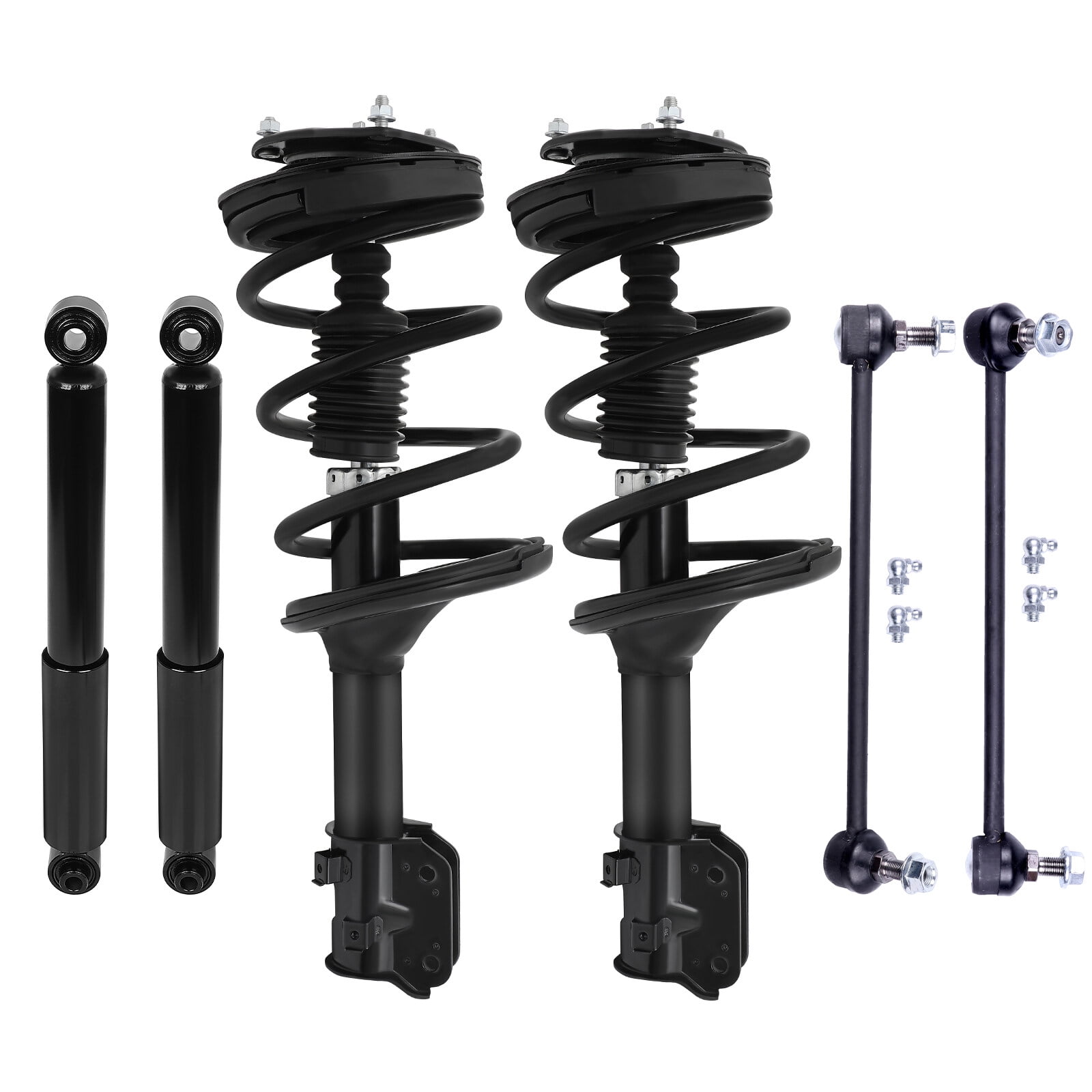 cciyu Struts Suspension Kit for Hyundai Entourage 2007-2008,for Kia Sedona 2006-2012 2014, Includes Complete Struts Assembly,Shock absorber,Stabilizer Bar Link Kit