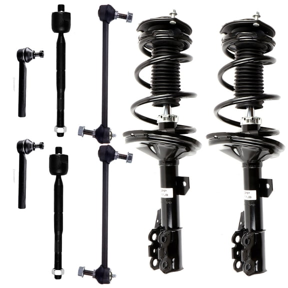 cciyu Struts Suspension Kit for Lexus RX330 2004-2006 ,for Lexus RX350 2007-2009 ,for Toyota Highlander 2004-2007 , Includes Complete Struts Assembly Stabilizer Bar Link Kit Tie Rod End
