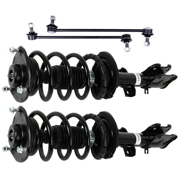 cciyu Struts Suspension Kit for 2011-2013 for Kia Sorento Front Complete Strut Assembly,Stabilizer Bar Link with 272713 K750204 K750205