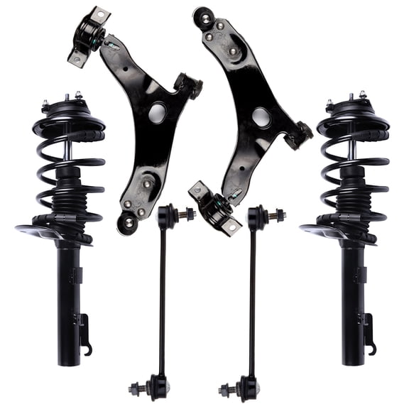 cciyu Struts Suspension Kit for Ford Focus 2006-2011, Includes Complete Struts Assembly,Control Arm and Ball Joint Assembly,Stabilizer Bar Link Kit