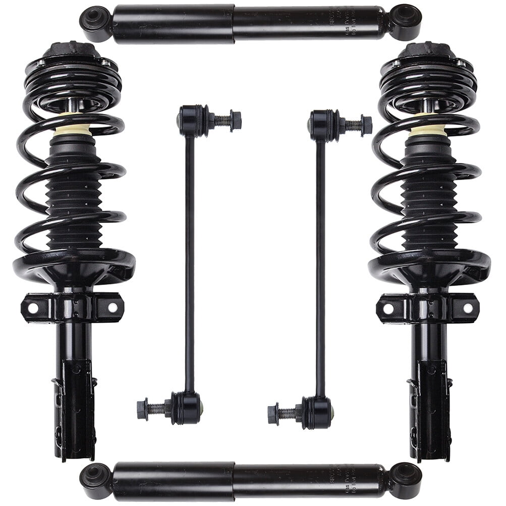 cciyu Struts Suspension Kit for Saturn Ion 2003-2007 Includes Front Complete Strut Assembly Rear shock absorber Stabilizer Bar Link Kit