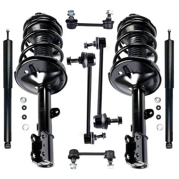 cciyu Struts Suspension Kit for Toyota RAV4 2001-2005 Includes Front Complete Struts Assembly Rear Shock Absorber Stabilizer Bar Link