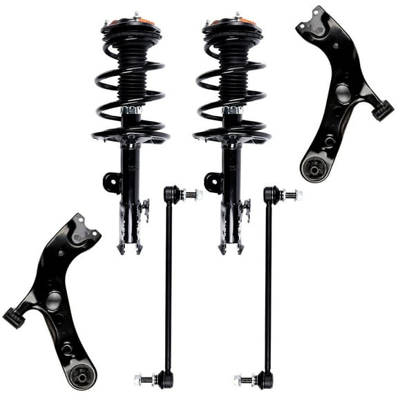 cciyu Struts Suspension Kit for Toyota RAV4 2006-2012 , Includes Complete Struts Assembly Control Arm and Ball Joint Assembly Stabilizer Bar Link Kit