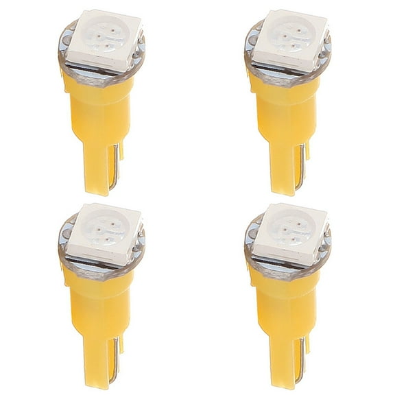 cciyu T5 1-5050-SMD Yellow Instrument Cluster Dash Panel Light Super Bright:Bulbs