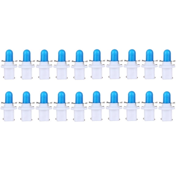 cciyu T5 B8.5D 5050 Blue Car Dashboard Dash Cluster Speedmeter Instrument Panel LED Light,20 Pack