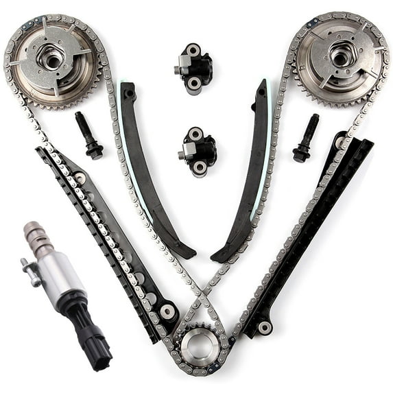 cciyu TK6068 917-210 Engine Timing Chain Kit & VVT Solenoid For Ford 2004-2008 For Lincoln 2005-2008