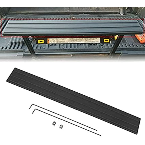 cciyu Tailgate Cap Molding 9L3Z-9940602-BA Compatible With 2009-2014 for Ford for F150 Flexible Step Top Rear Tailgate Moulding Trim,Matte Black