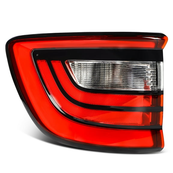cciyu Taillight Assembly Fit 2014-2022 for Dodge Durango Red Clear Lens Driver Side CH2800206 68272127AB (Bulbs Not include)