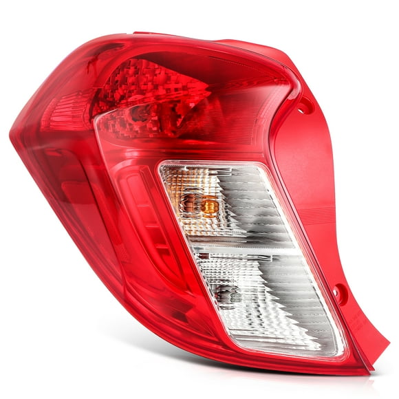 cciyu Taillight Assembly Replacement for 2016-2022 for Chevy Spark Exotic Red Chrome Housing Red Clear Lens Driver Side Tail Light 42607403