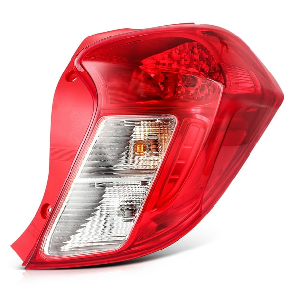 cciyu Taillight Assembly Replacement for 2016-2022 for Chevy Spark Exotic Red Chrome Housing Red Clear Lens Passenger Side Tail Light 42607404
