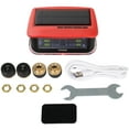 thumbnail image 1 of cciyu Tire Pressure Monitoring System, Tire Pressure Monitor System with 4 Sensors & 5 Alarm Modes, TPMS with Color LCD Display & Solar Charge, 0-198PSI (Red), 1 of 4