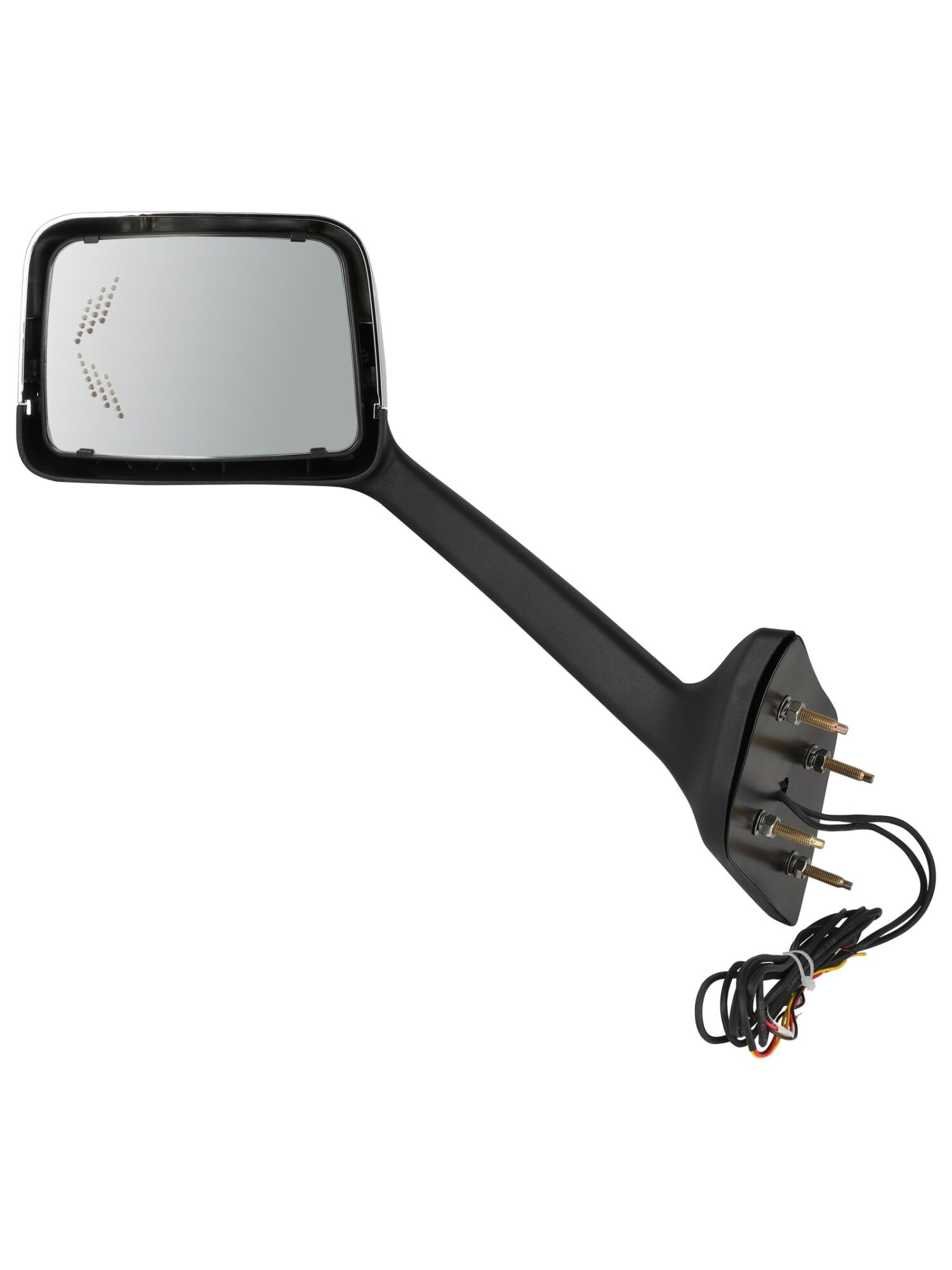 YISHUEE Truck Hood Mirror Replacement - Chrome Stainless Steel 8" Round Mirror For Freightliner, Kenworth, Peterbilt