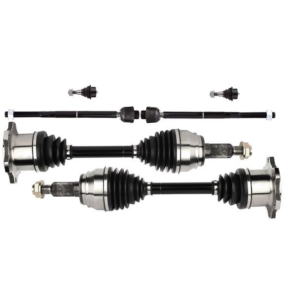 cciyu Upper Lower Control Arm & Ball Joint CV Axle Compatible fit 2002-2006 for Chevy Avalanche 1500 2003-2005 for GMC Savana 2500 2003-2004 2006 for GMC Yukon XL 1500 6pcs Suspension Kit