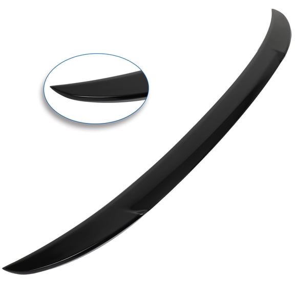 cciyu V Style Rear Trunk Lip Spoiler Wing Fits for 2019-2022 For Toyota Avalon Racing Trunk Spoiler(ABS Glossy Black)