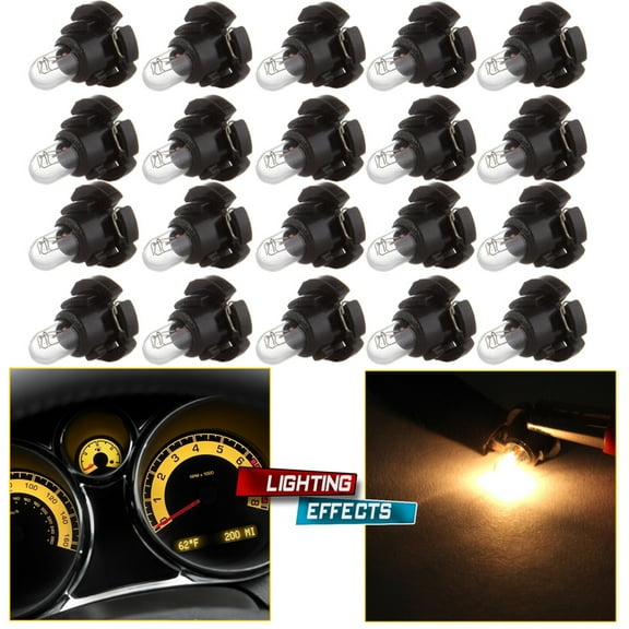 cciyu Warm White T4.2 Instrument Cluster Dash Panel Lights Super Bright:Bulbs