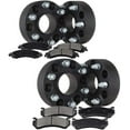thumbnail image 1 of cciyu compatible fit for 4X 6x139.7mm to 6x139.7mm Wheel spacers 6 Lug+4X Rear Cefor Ramic Disc Brake Pads Kits+4X Rear Cefor Ramic Disc Brake Pads Kits for Cadillac Escalade Chevrolet, 1 of 5