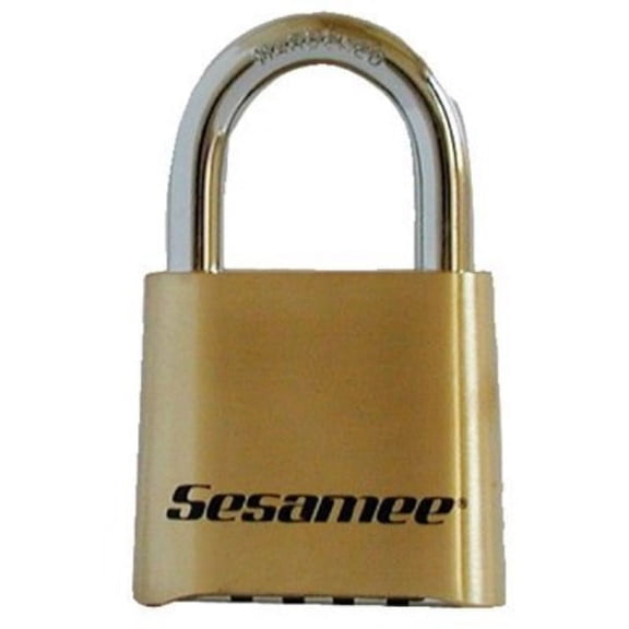 ccl 197-k436 sesamee keyless padlocks, corbin, 5/16" diameter, 1" length x 1" width, brass