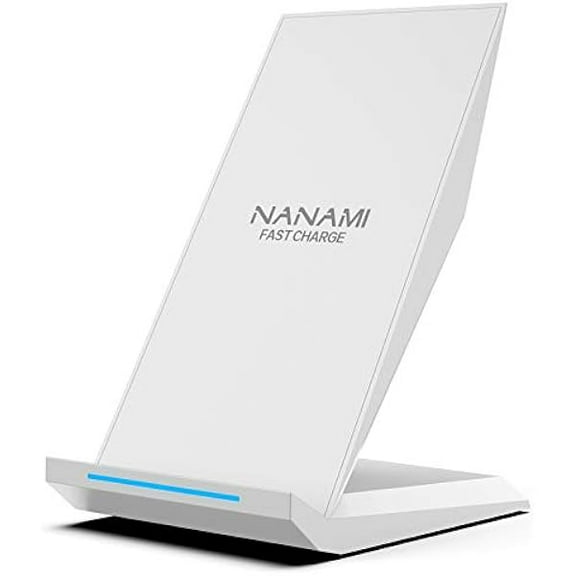 ccwonima Fast Wireless Charger - Qi Certified Charging Stand 7.5W Compatible iPhone 17/17 Pro/17 Pro Max/16/15/14/13/12, 10W for Samsung Galaxy S25/S24/S24 Ultra//S23/S22/21/S20 and Qi-Enabled Phones