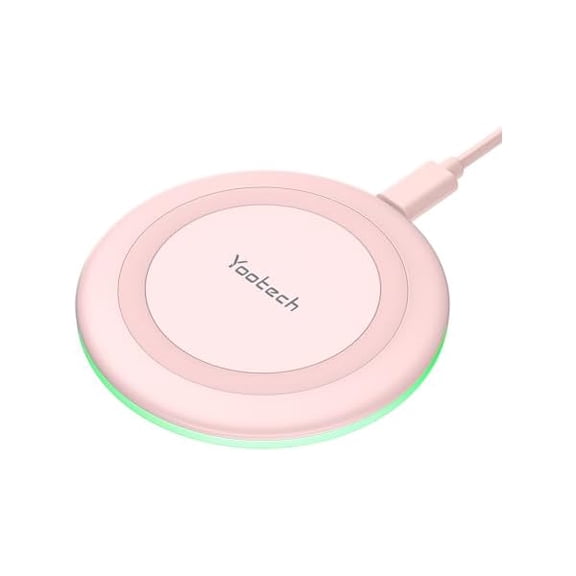 ccwonima Yootech Wireless Charger,10W Max Wireless Charging Pad Compatible with iPhone 17/17 Pro/17 Pro Max/Air/16/15/14/13/SE 2022/12/11,Samsung Galaxy S25/S24/S23,for AirPods Pro 3(No AC Adapter)