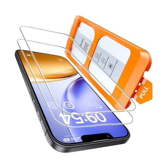 ccwonima for iPhone 17e Screen Protector 6.1 inch 9H Hardness Military Grade Shatterproof 17 e HD Tempered Glass Easy Installation Case Friendly 2 Pack