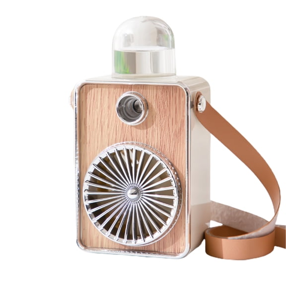 cdar Handheld Fan USB Charging Night Light Mist Sprayer 3 Levels Adjustable Portable Fan for Outdoor Mini Fan