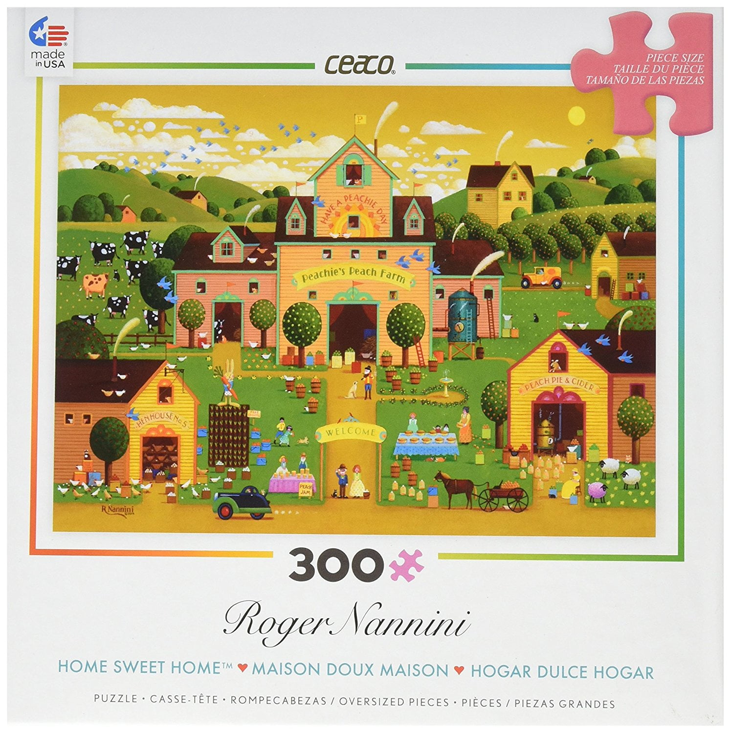 Cocoaページ Ceaco Farm Sweet Farm (Tom Wood) Interlocking Jigsaw Puzzle