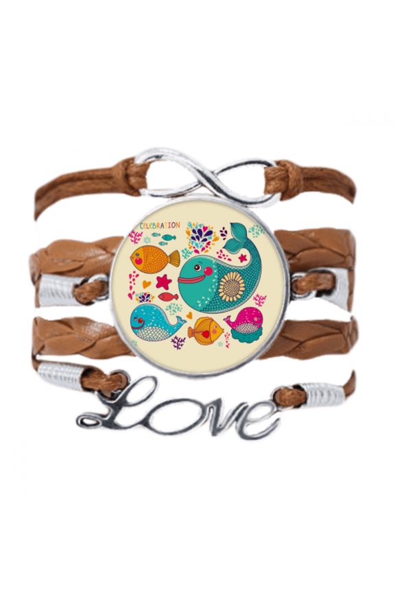 celebration fish colourful ocean bracelet love chain ornament wristband
