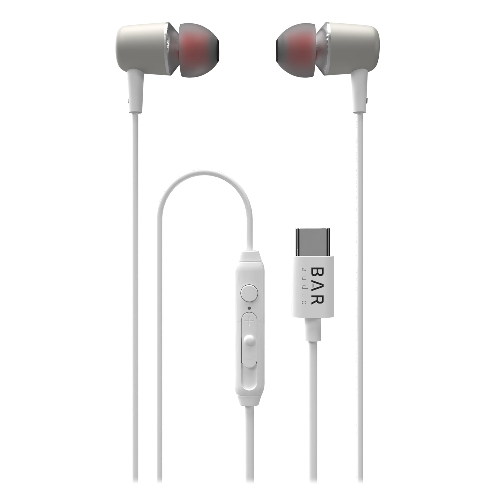 cellhelmet Bar Audio Wired In-Ear Earbuds with In-Line Mic/Remote and USB-C Connector