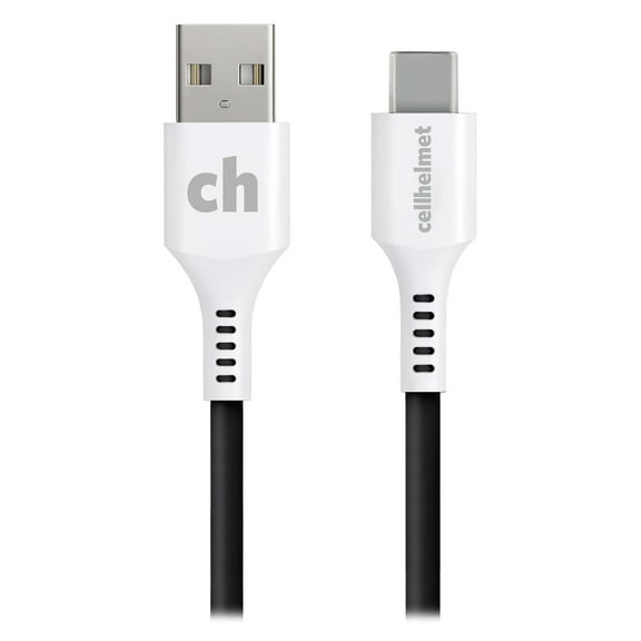 cellhelmet CABLE-C-A-6-R-G Charge and Sync USB-C to USB-A Cable (6 Foot, Round)
