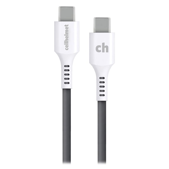 cellhelmet CABLE-C-C-6-R-G Charge and Sync USB-C to USB-C Cable (6 Feet, Round)