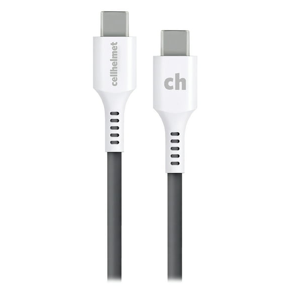 cellhelmet CABLE-C-C-6-R-G Charge and Sync USB-C to USB-C Cable (6 Feet, Round)