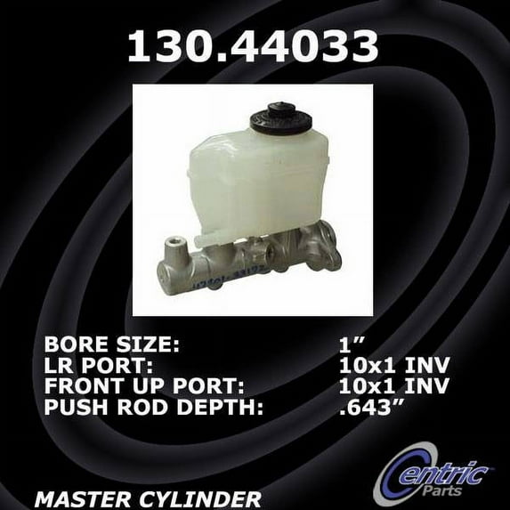 centric 130_44033 Brake Master Cylinder Fits select: 1999-2001 LEXUS ES