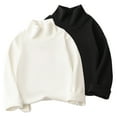 thumbnail image 1 of cfhntfmh 2 Pack Infant Newborn Clothes Boys Girls Turtleneck Long Sleeve Soft Cotton T-Shirts Basic Warm Tee Tops, 1 of 2