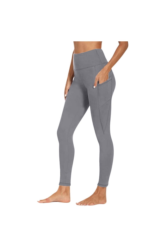 2 Pack Leggings with Pockets for Women Plus Size Soft Yoga Pants High Waisted Workout Athletic Leggings Pants