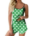 thumbnail image 1 of cfhntfmh 2 Piece Pajama Sets for Women Soft Sleeveless Scoop Neck Casual Printed Cami Shirts Loose Shorts Matching Sets Sleepwear, 1 of 4